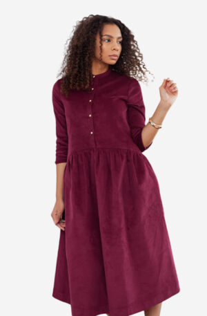 Meena dress maroon